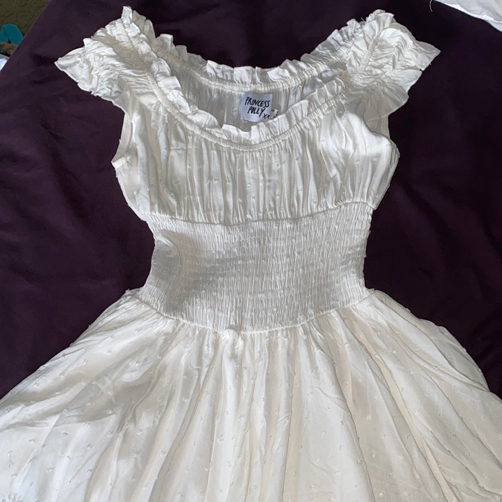 Princess Polly White Ruffle Romper